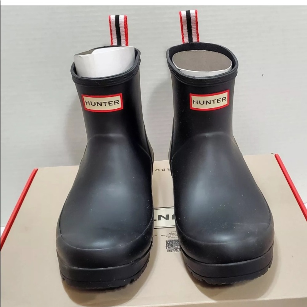 Hunter Black short boots